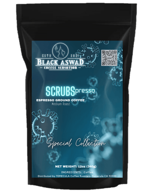 SCRUBSpresso - Black Aswad